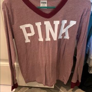 Pink long sleeve shirt